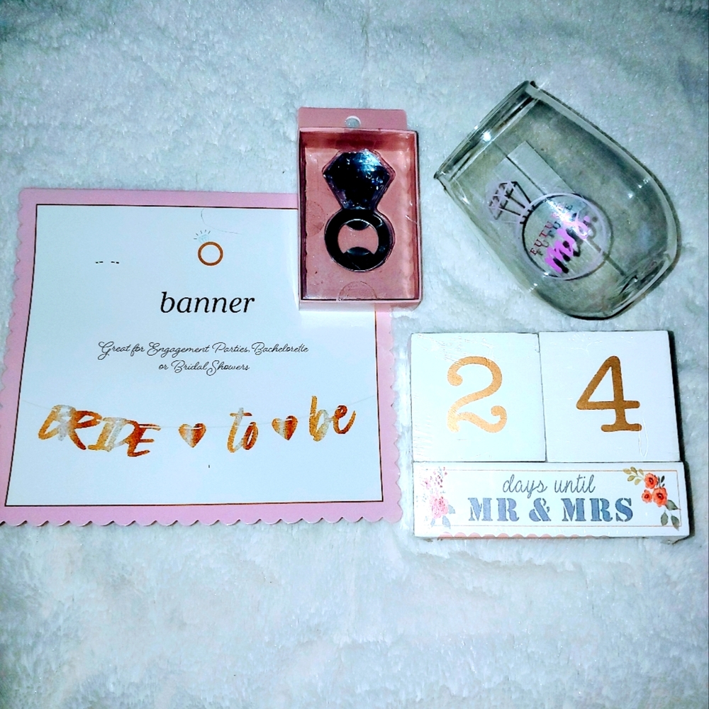 Future Bride Gift Pack with Countdown Calendar, Bottle Opener and More